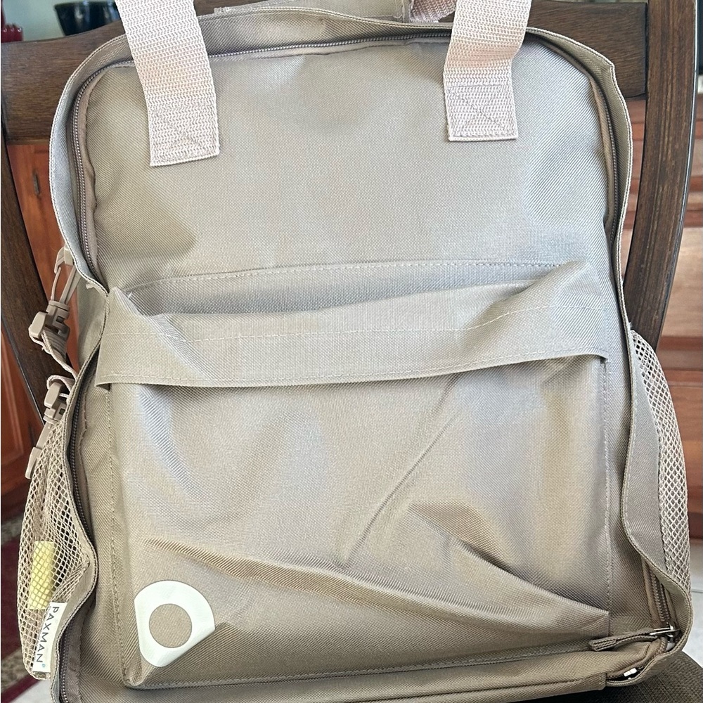 Versatile Beige Backpack for Men or Women